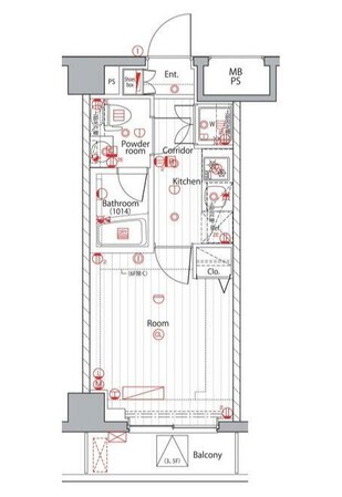 プレミアムキューブ広尾の物件間取画像
